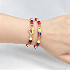 Classic Enamel Art Venezuelan Colombian Flag Bracelet