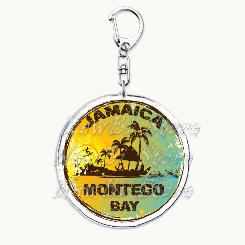 US Travel Keychain