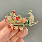 Luxury and fashionable peacock pin