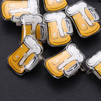 10pcs LED Brooches Pin Beer Mug Oktoberfest Pin