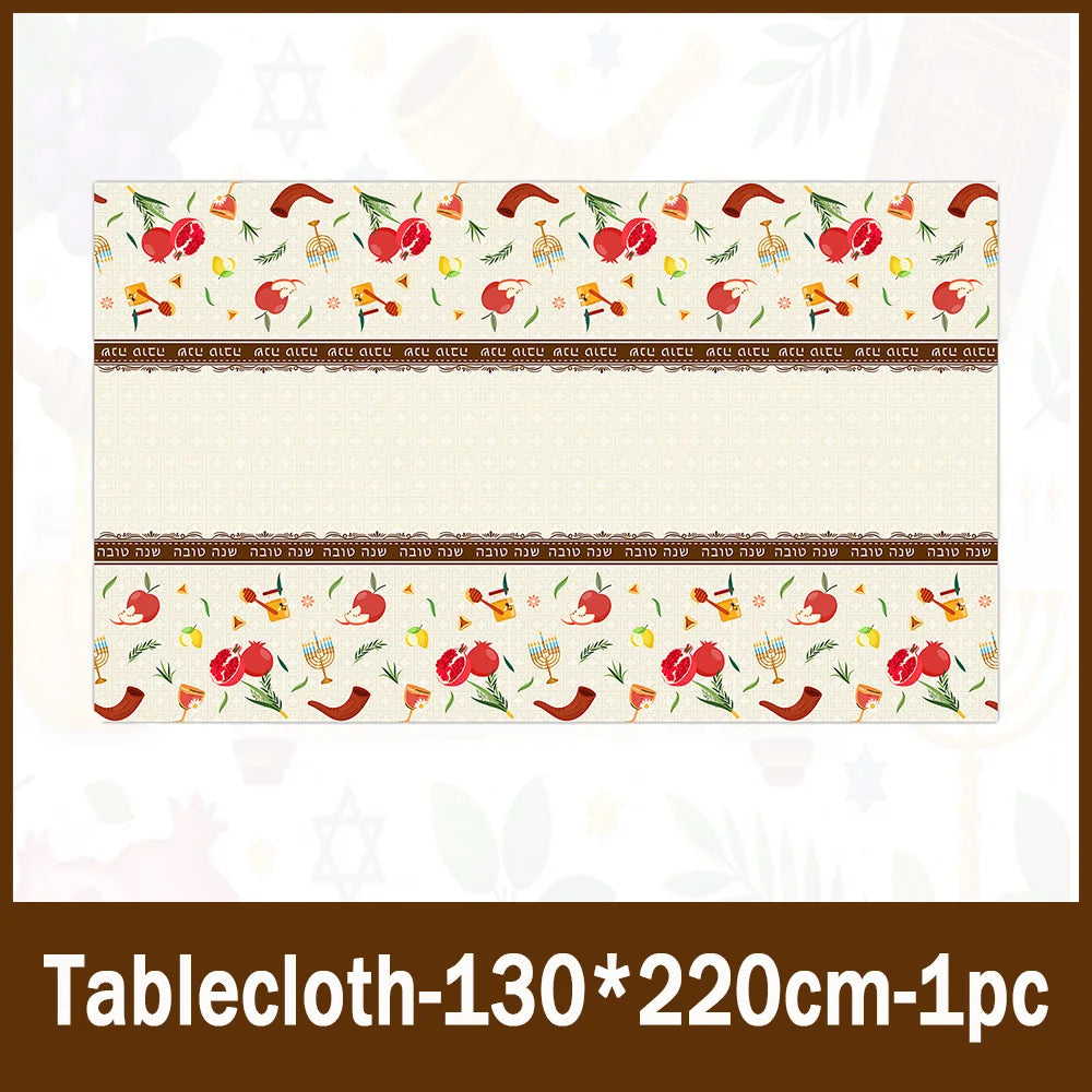 Jewish New Year Party Supplies Rosh Hashanah Tableware