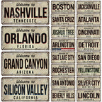 Welcome To USA City Car Plate