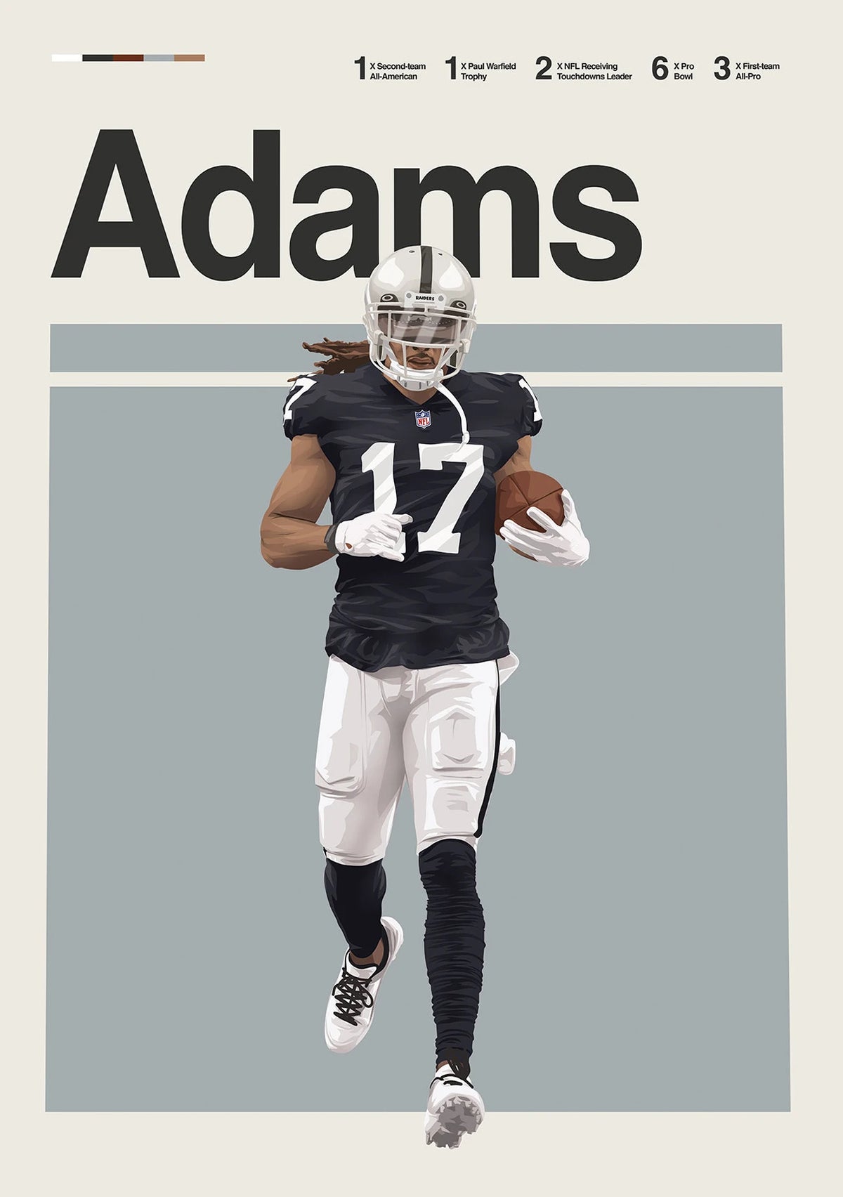 Classic American Football Star Athletes Highlights Achievements Posters