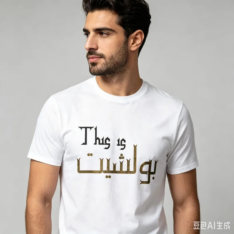 Men Arabic Calligraphy Funny T-Shirt
