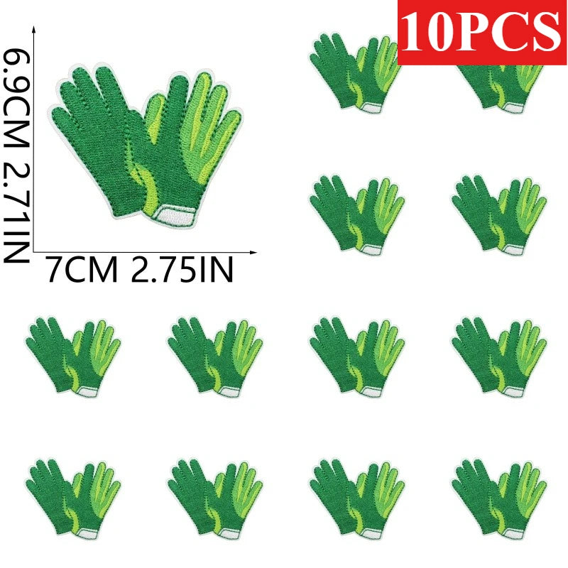 10/12PCS  Wholesale Embroidery Patches Rugby for Clothing