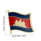 Cambodia National Flag Embroidered  Patches