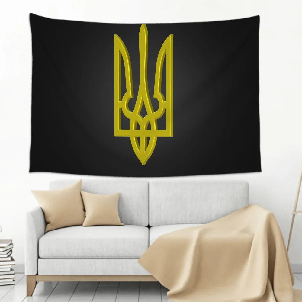 Ukraine Trident Flag Banners