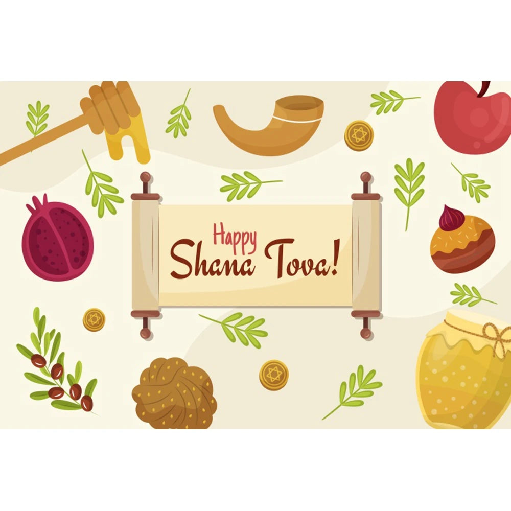 Happy Rosh Hashanah Photography Background