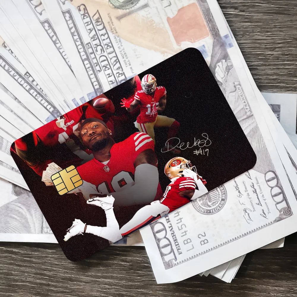 San Francisco 4-49ers NFLS Anti-Scratch Card Sticker