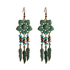 Vintage Bronze Arrow Alloy Dangle Earrings