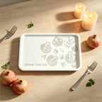 Rosh Hashanah Pomegranate Hebrew Text Silicone Mold Rectangular Decor