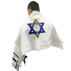 Menorah Tallit Jewish Talit Scarf