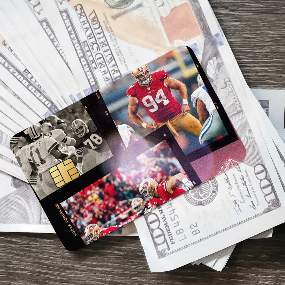 San Francisco 4-49ers NFLS Anti-Scratch Card Sticker