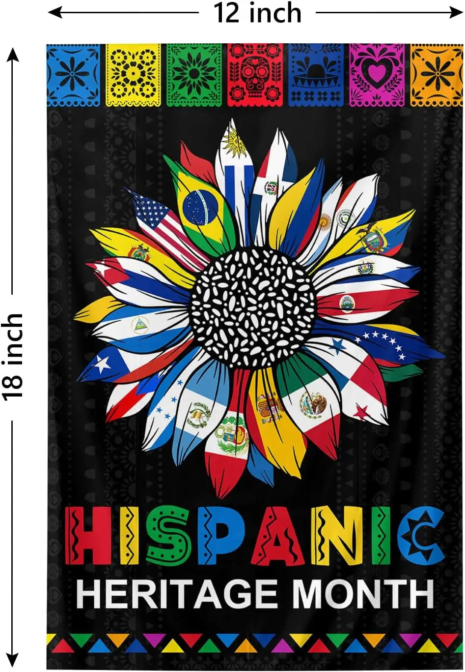 Hispanic Heritage Month Garden Flag Latino Countries