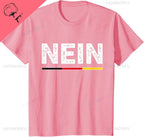 Nein German No Saying Funny Germany Vintage  T-Shirt