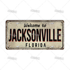 Welcome To USA City Car Plate