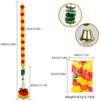 Artificial Marigold Flower Wreath for Diwali, and Mexican Day of The Dead Party Decoration