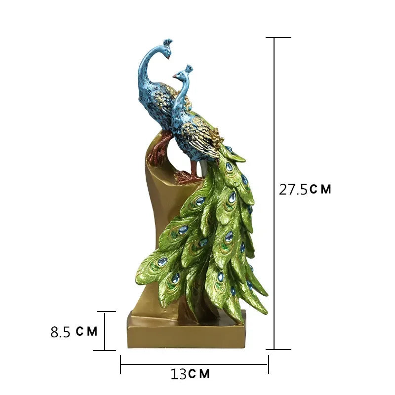 Statues Peacock Home Decoration