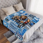 Detroit Football Legacy Collage Blanket -