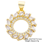 Gold Plated Handmade Colorful Star Of David Charms