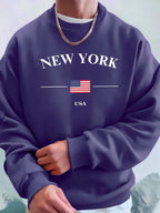 New York USA Flag  Fleece Hoodies Sport