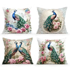 Elegant Peacock Cushions Pillowcase