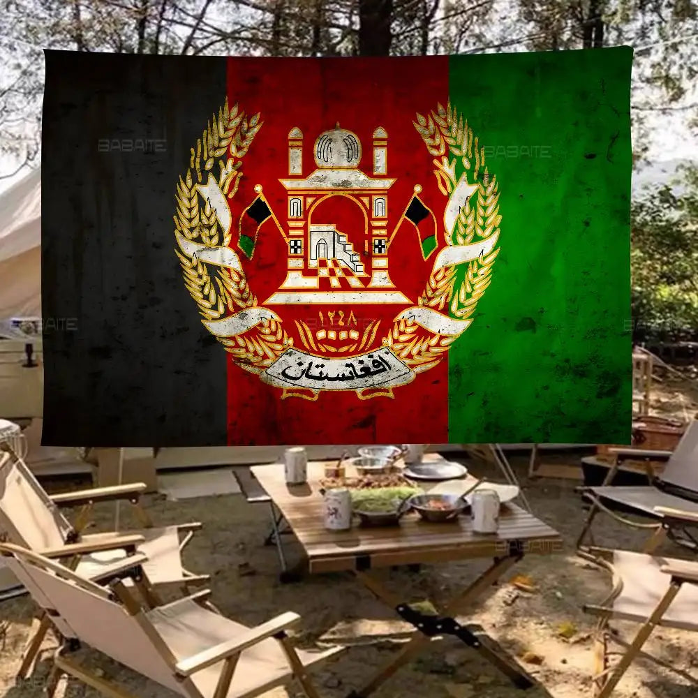 Afghanistan Creative Pattern Hanging Flag