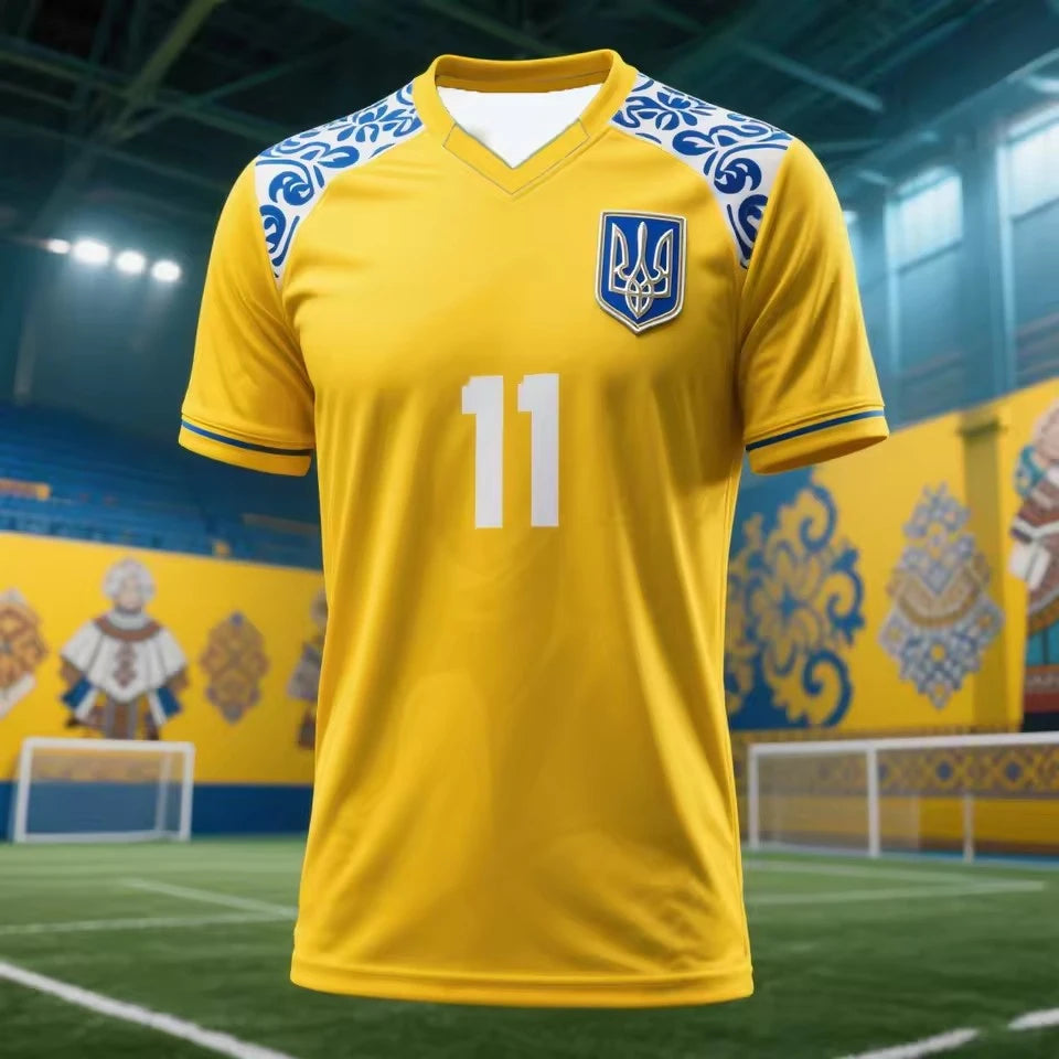 Ukraine Football Jersey T Shirt