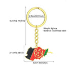 Afghanistan Map Flag Key Chain
