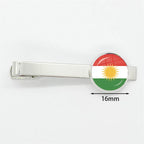 Kurdistan Flag Glass Pendant Keychain Jewelry Charm Bag Souvenir Key Ring