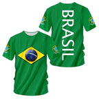 Brazil Flag Graphic Tee for Men