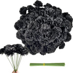 50Pcs Marigold Artificial Flowers for Day of The Dead, Diwali & Halloween Decor
