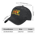 Vintage Veteran Service Medal Baseball Cap