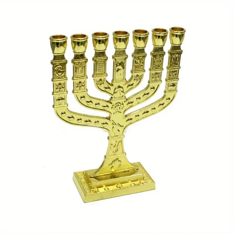 1PC Menorah Candle-holders Religions Candelabra Hanukkah