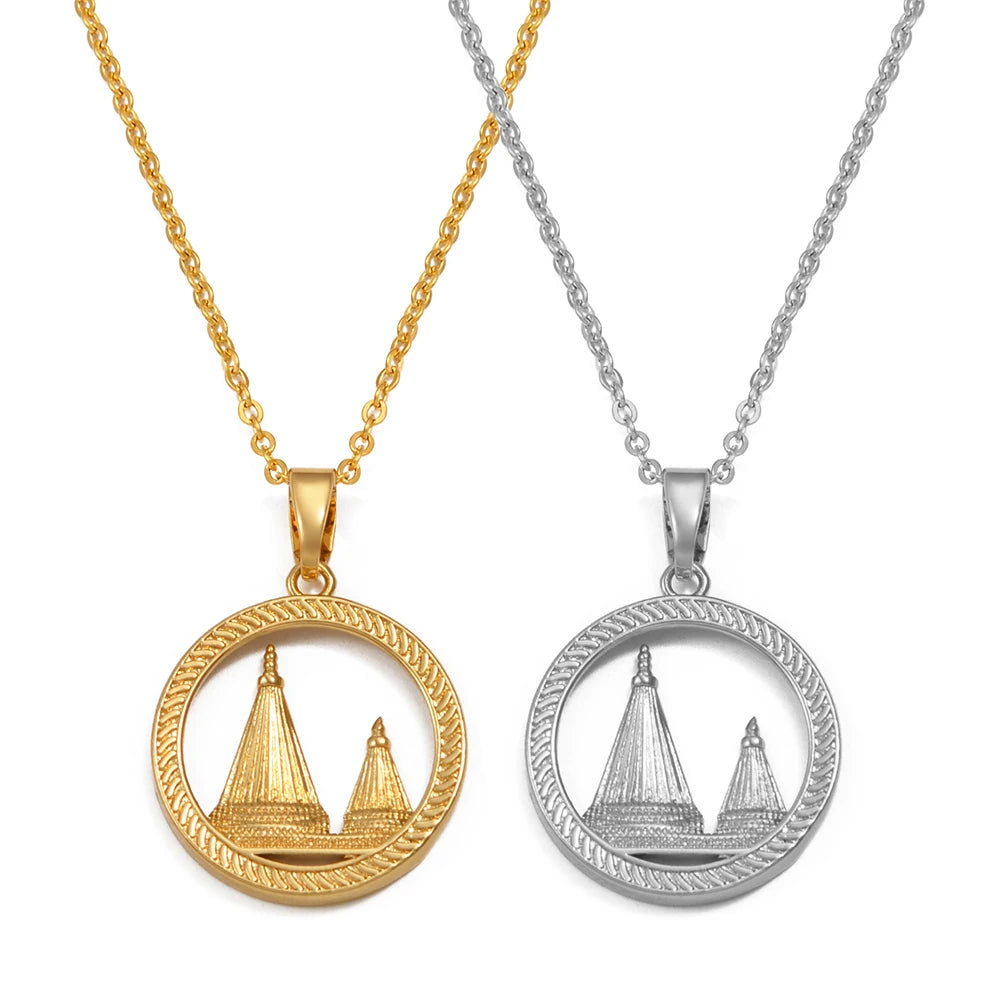Round Yezidi Lalish Pendant Necklaces