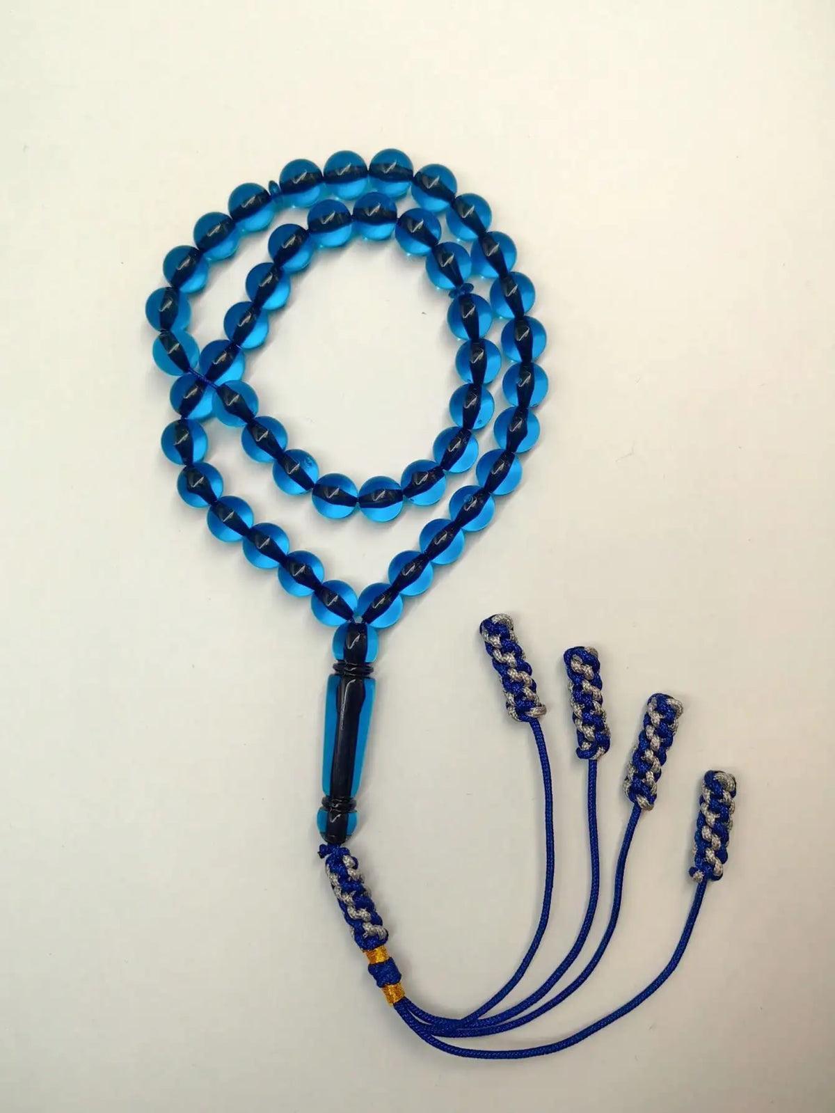 3-Color Yellow/Black/Blue Resin Tasbih
