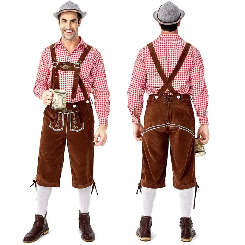 Men Bavarian Beer Male Costume German Oktoberfest