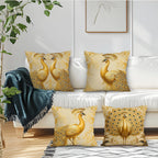 Golden Peacock Pillowcase
