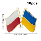 10pc Ukraine Friendship Badge International Collections