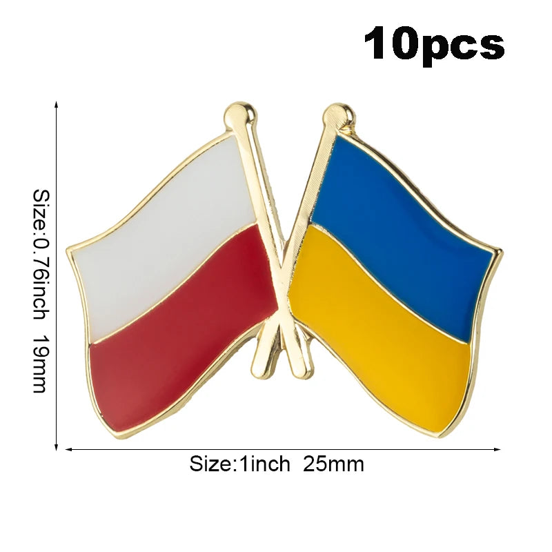 10pc Ukraine Friendship Badge International Collections