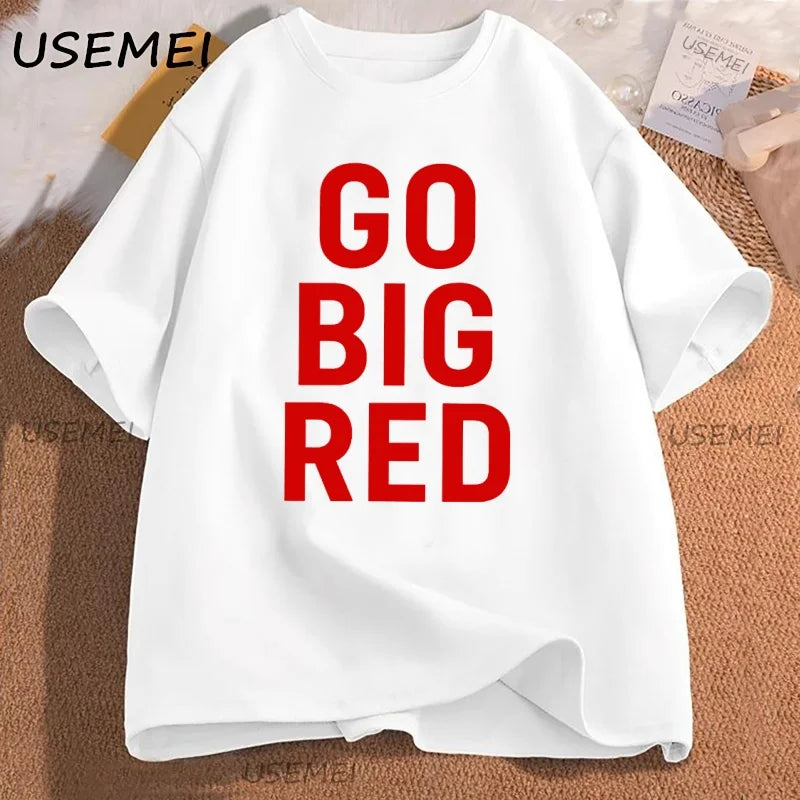 Go Big Red T Shirt Football