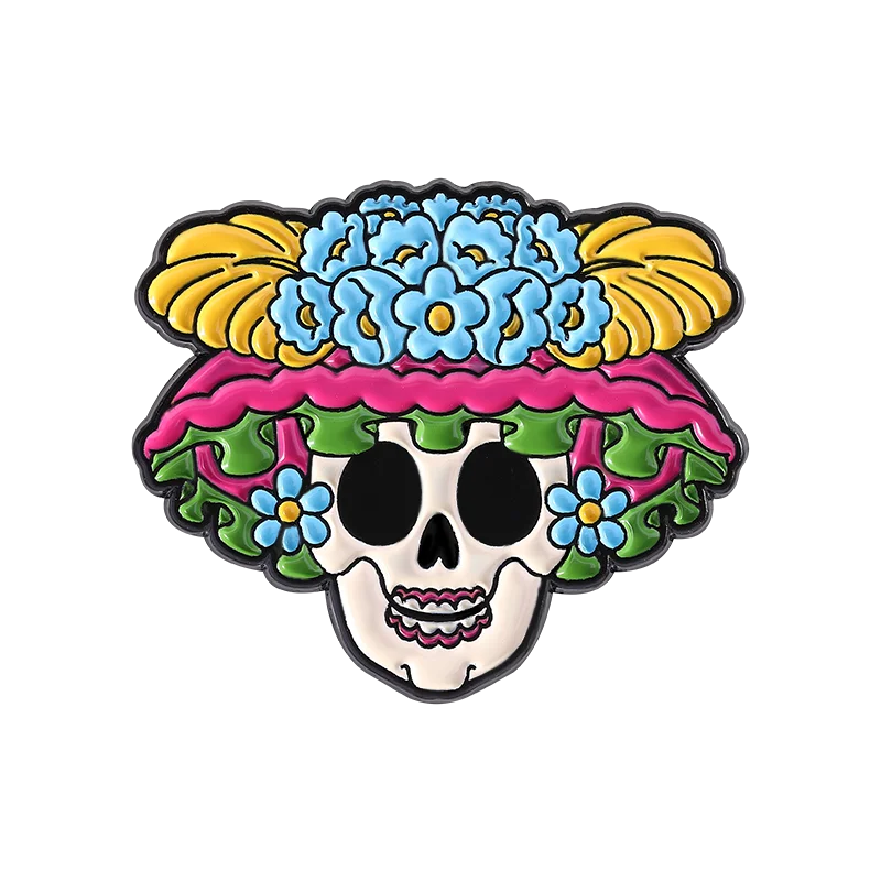 Day Of The Dead, & Halloween Enamel Pins