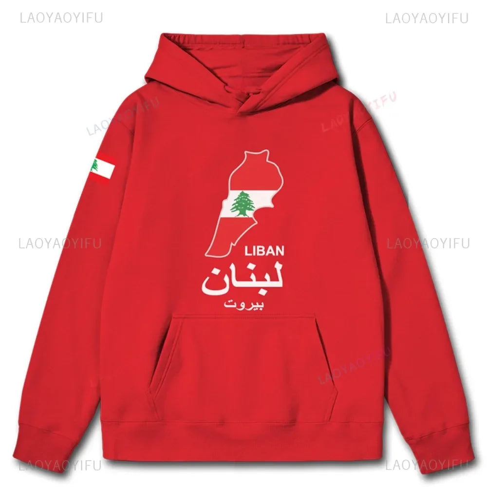 Lebanon Map Hoodie