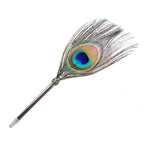 Peacock Feather Pen Black Ballpoint Pen