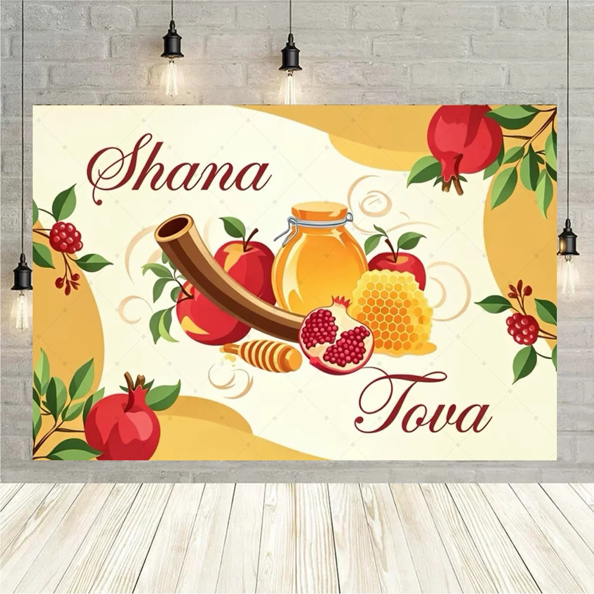 Happy Purim Rosh Hashanah Jewish New Year Background Carnival Festivals