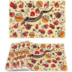 1PC Linen Rosh Hashanah Placemats Table Decor