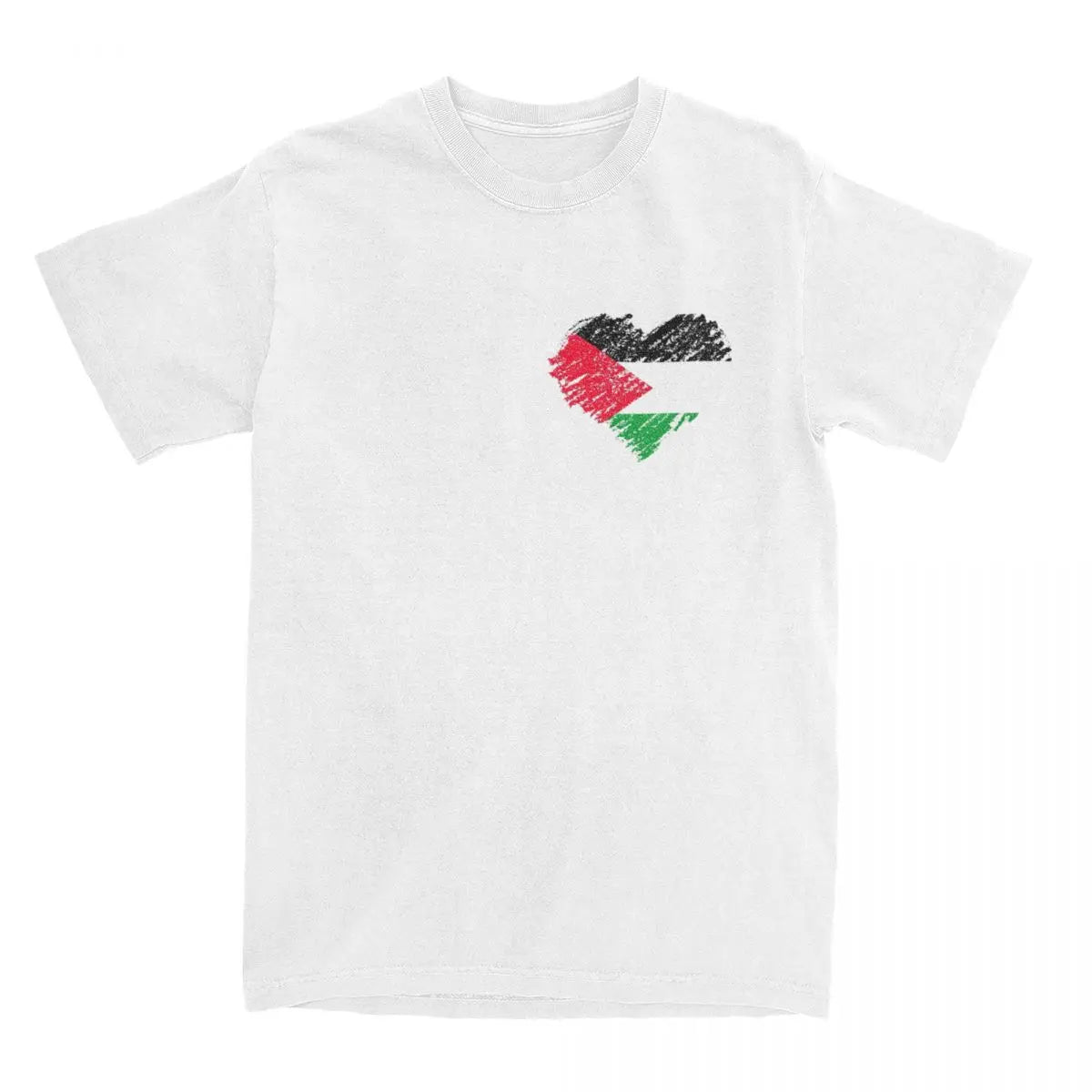 Palestine Heart Flag Vintage T Shirts