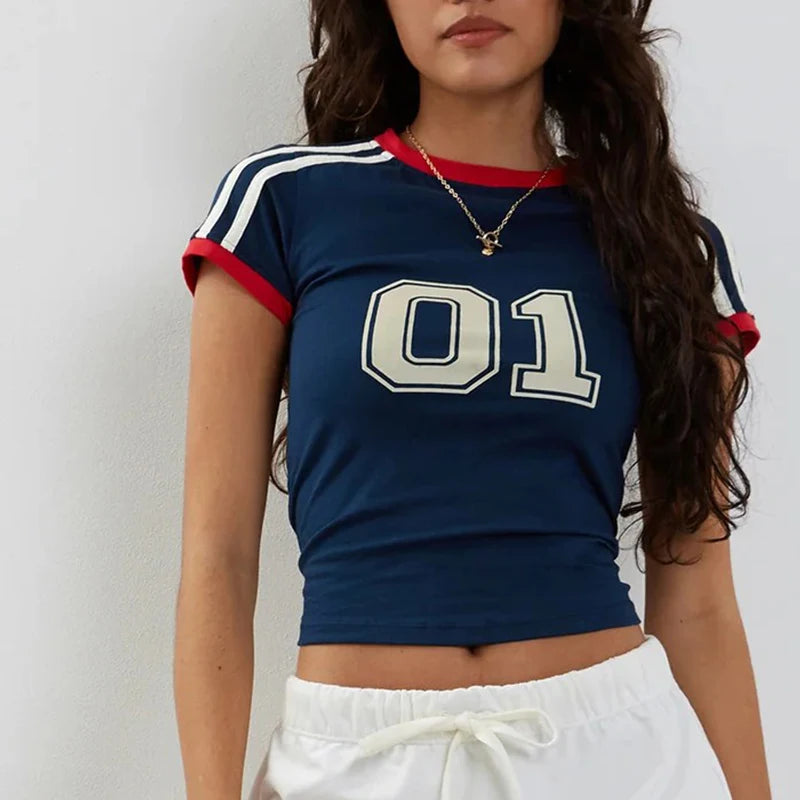 Brazil Letter Print Crop Top