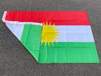 Kurdistan Hanging Polyester Flag