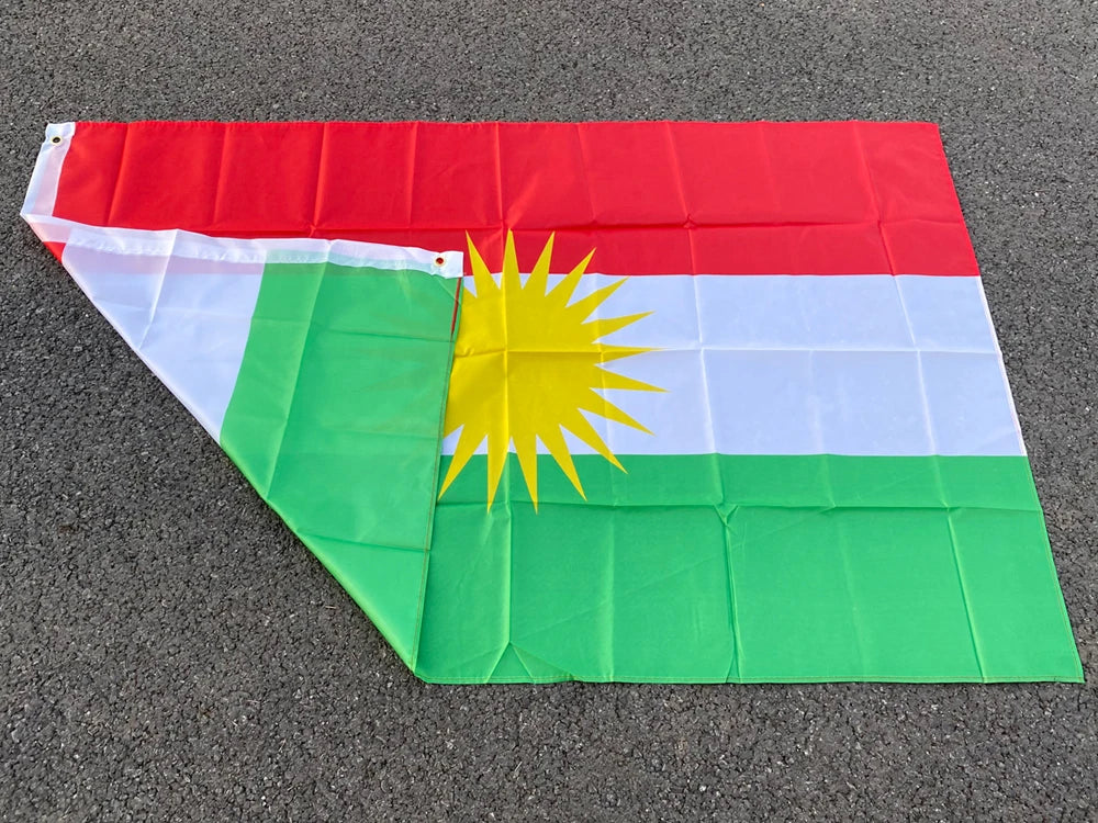 Kurdistan Hanging Polyester Flag
